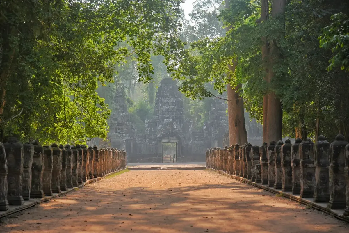 Buying the Angkor pass in Siem Reap